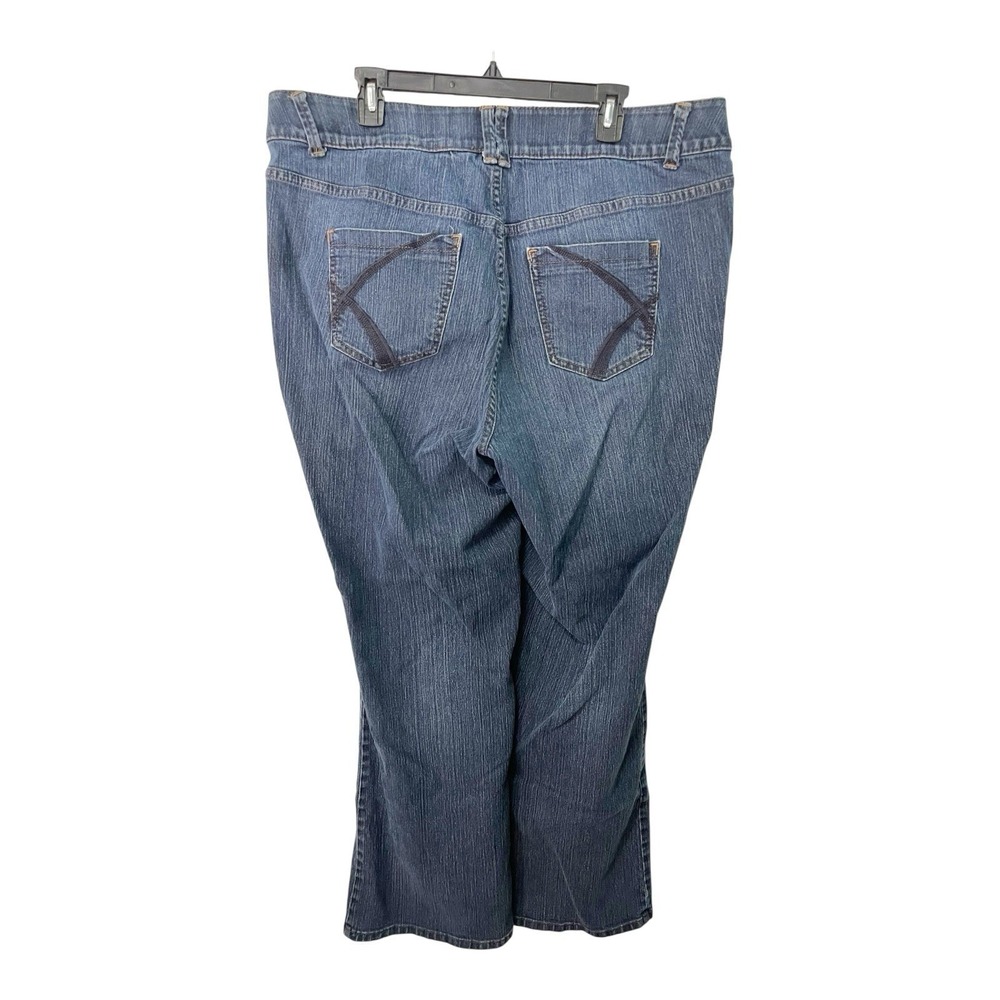 Lane Bryant 20 Bootcut High Rise Denim Jeans 41x31 Tight Tummy Work Core - Picture 2 of 8